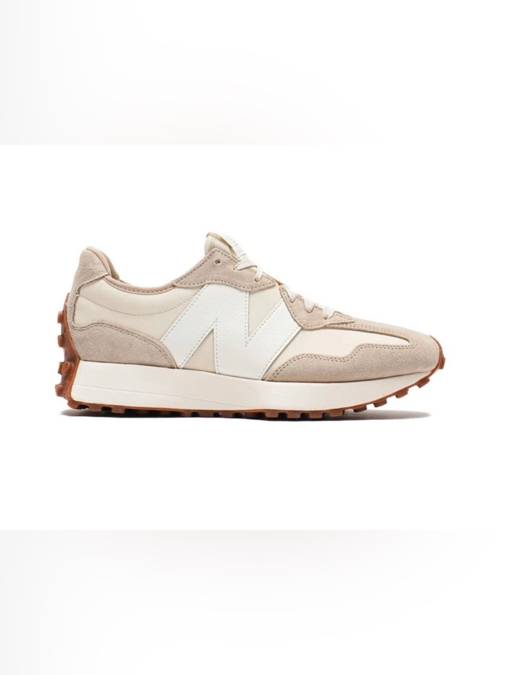 New Balance 327 Sneakers Oatmeal/White Mens 10.5 Womens 12